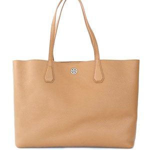 NWT Tory Burch Perry Tote Bark/Light Gold 41135